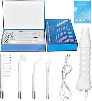 M A PRODUCTS Portable High Frequency Machine Electric Therapy Device/Portable Handheld Electrotherapy Comb/Current Bar For Hair Growth Facial Acne Repaired Massager