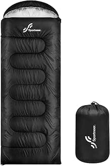 Outdoor Sleeping Bag for Camping: Sportneer 3-4 Seasons Summer Sleeping Bag Winter Sleeping Bag Small Pack Size Portable Ultralight 1.7 kg Full Filling for Adults Trekking Travel