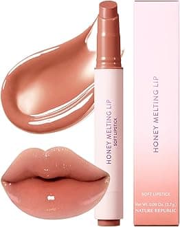 HONEY MELTING LIP (17 ROSE BEIGE) SOFT LIP STICK, Hydrating Gloss, Moisturizing balms, Sheer tint, Shine & Nude, Glowy Finish, korean make up
