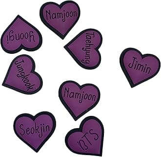 ONDEMAND GLOBALKorean K-Pop BlackPink BTS Shoe Charms for Crocs | Customize with Colorful K-Pop BlackPink Blinks BTS Army Fans Charms for Crocs