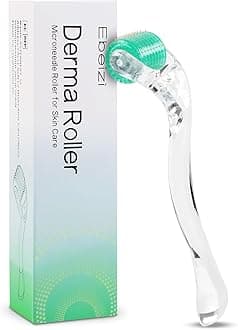 Derma Roller 0.5mm with Individual Titanium Micro Needles – Microneedling Tool for Face, Scalp & Body Skin Care, Home Beauty Routine
