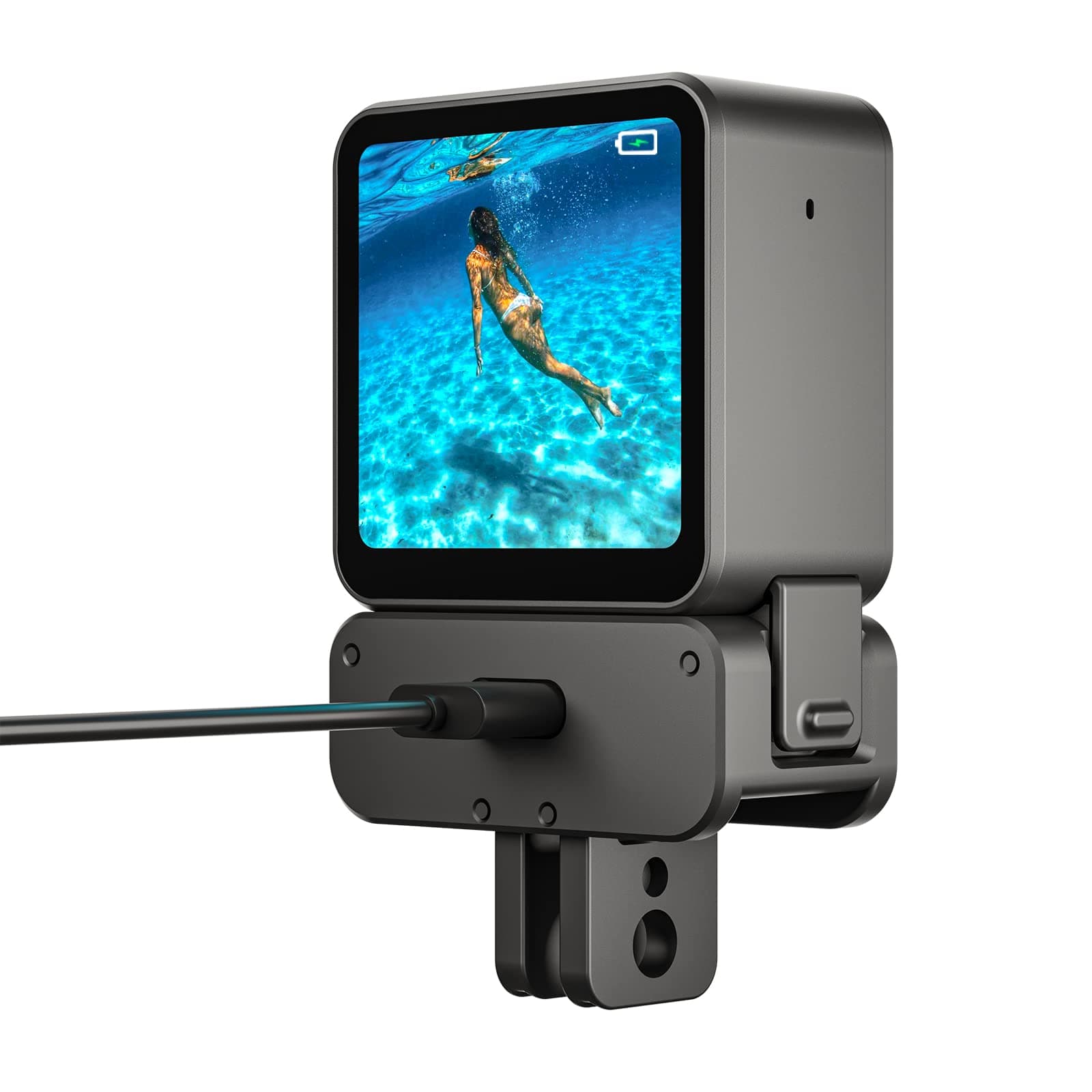 TELESIN Magnetic Inductive Charging Base Mount Compatible with DJI Action 2 action camera