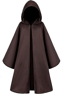 Knight Costume for Kids Robe Hooded Cloak Boys Girls Cosplay 3-14 Years