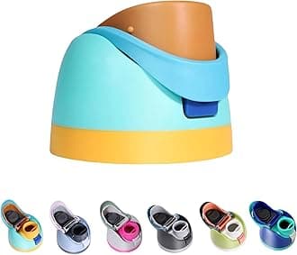 Replacement Lid for Owala Freesip, One Button Top Replacement, Leakproof BPA-Free Sport Water Bottle Cap Replacement Compatible with Green Owala 24oz 32oz 40oz 16oz (Green Yellow)