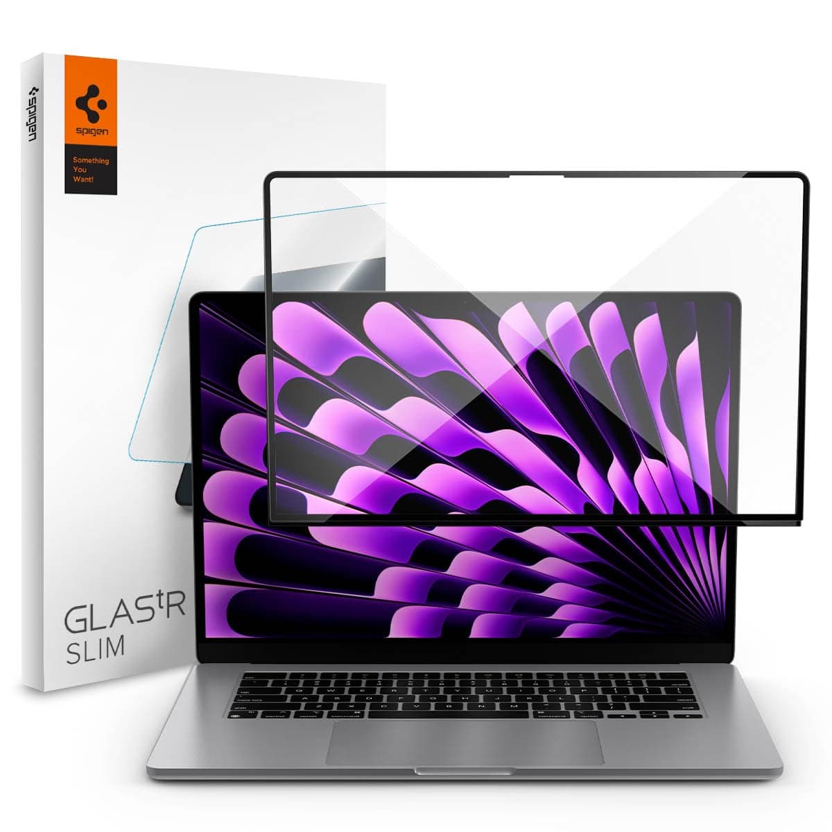 Spigen GLAStR Slim Screen Protector MacBook Air 15 inch M4 (2025) / M3 (2024) / M2 (2023) Premium Tempered Glass
