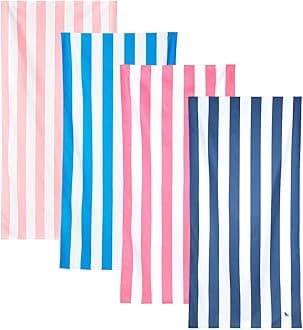 Dock & Bay Beach Towel - Quick Dry, Sand Free - Compact, Lightweight - 100% Recycled - Includes Bag - Set of 4 - Cabana Classics, Extra Large (200x90cm, 78x35)