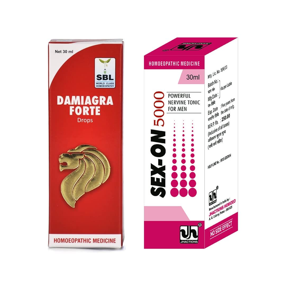 Combo Pack Men DamiagraForte + SXX5000 - Excellent Result Combo Pack - 2 Bottles