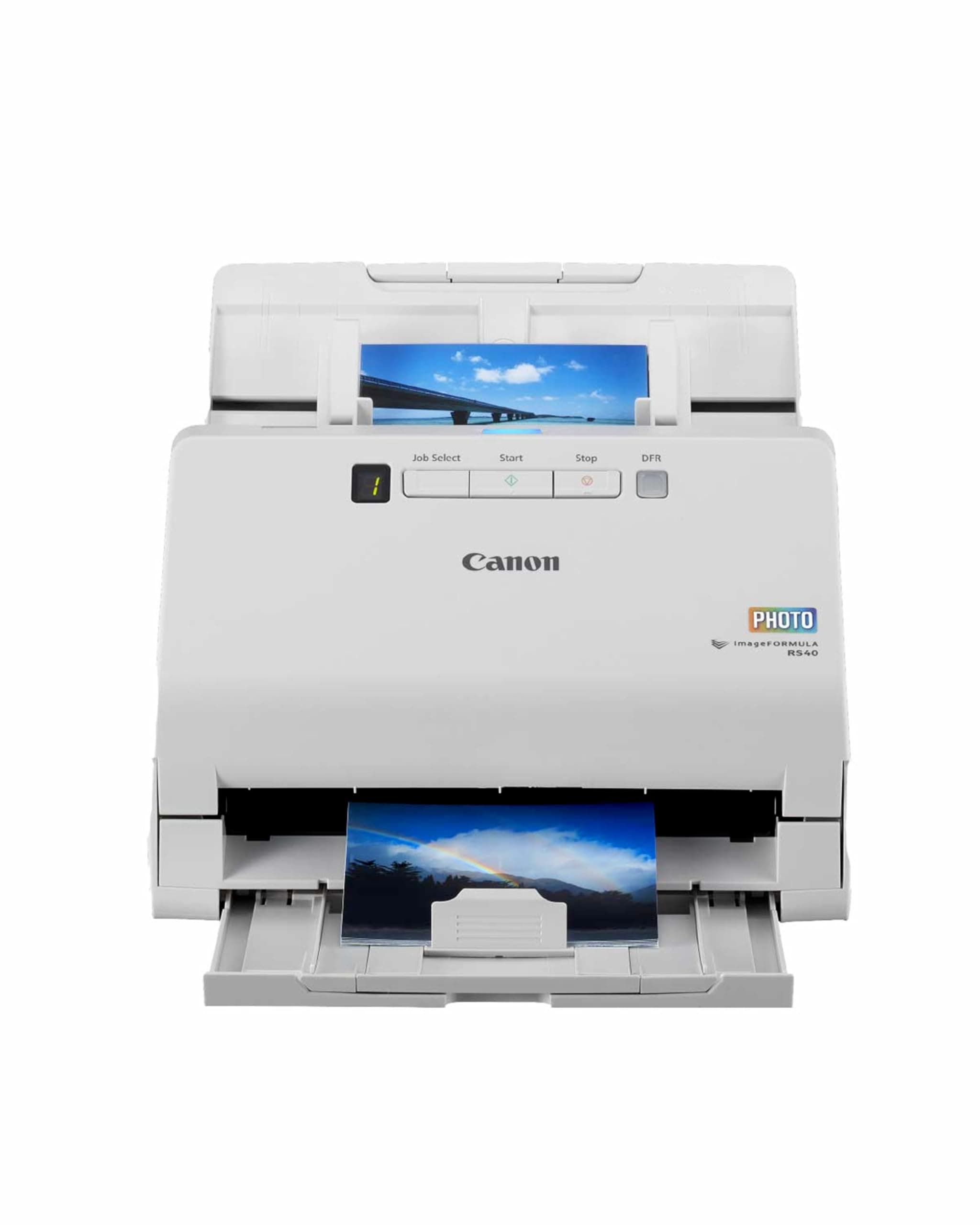 Canon imageFORMULA RS40 Photo & Document Scanner | Double-sided Scanning with USB for Home & Office | With Auto Photo Fix & Red Eye Correction | With Canon CaptureOnTouch Software
