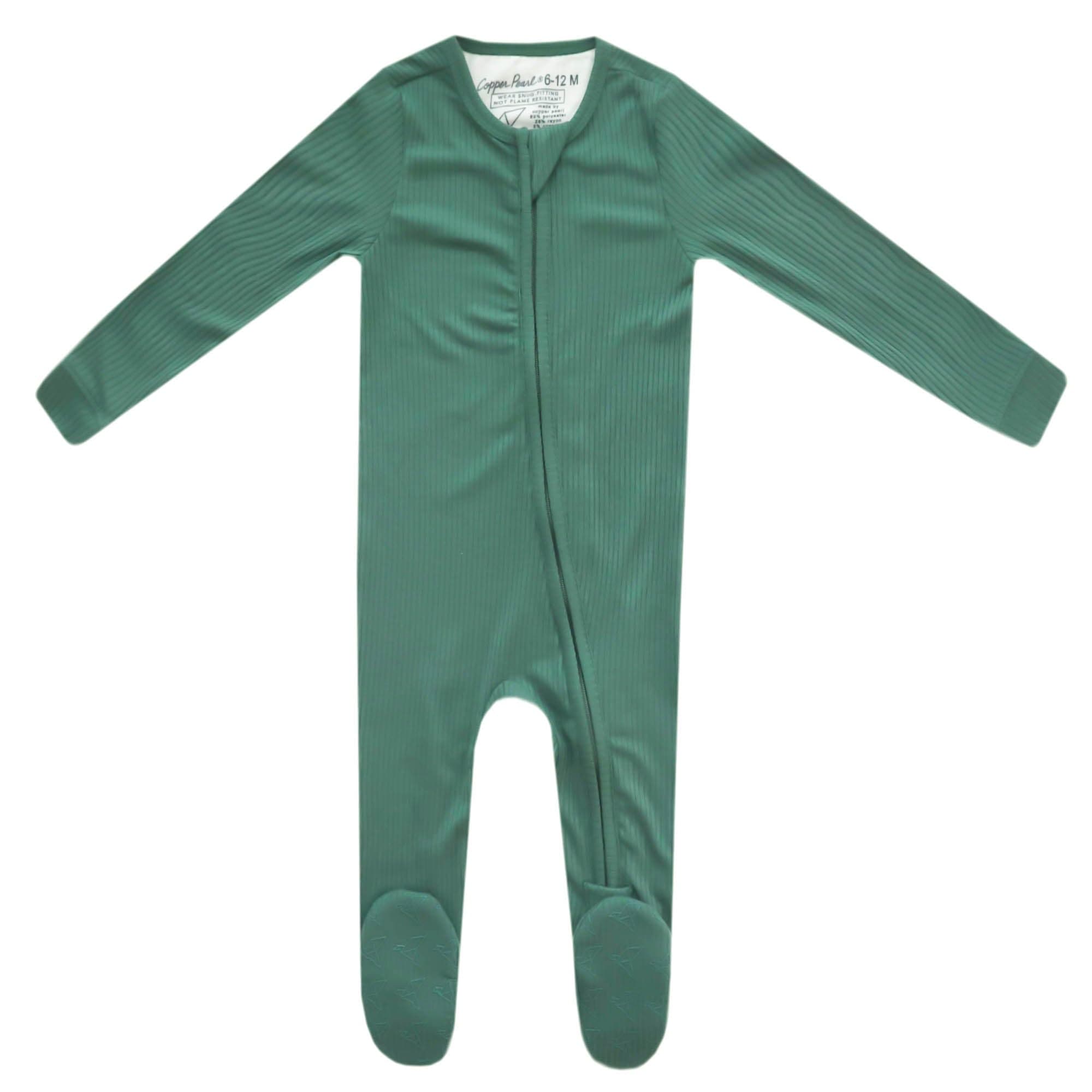 Copper Pearl, Zip-up Footie, Solid2