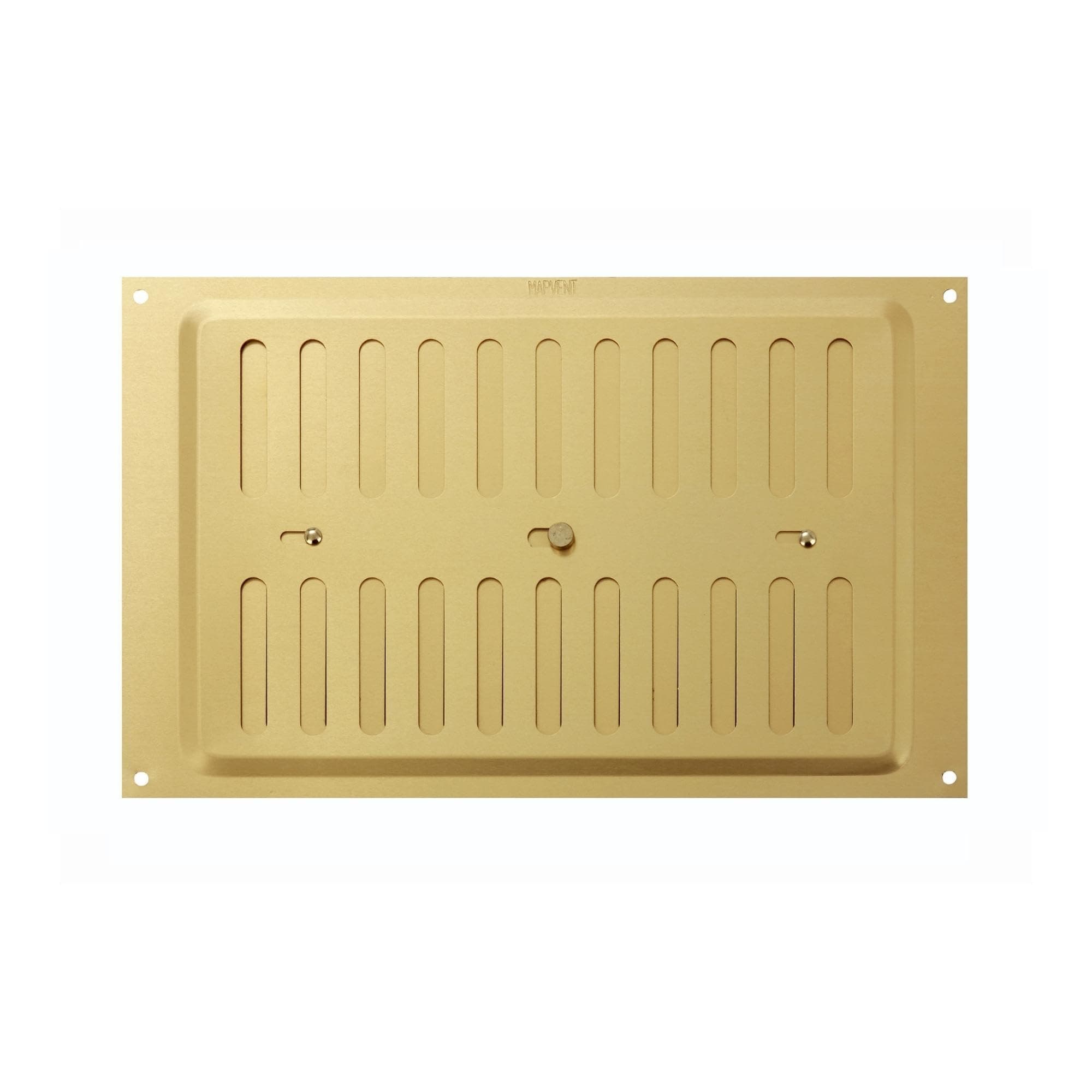 MAP Hardware 946-33 Metal Adjustable Air Vent 9" x 6", Double Brick Hit & Miss Grille Cover (229mm x 152mm), Gold