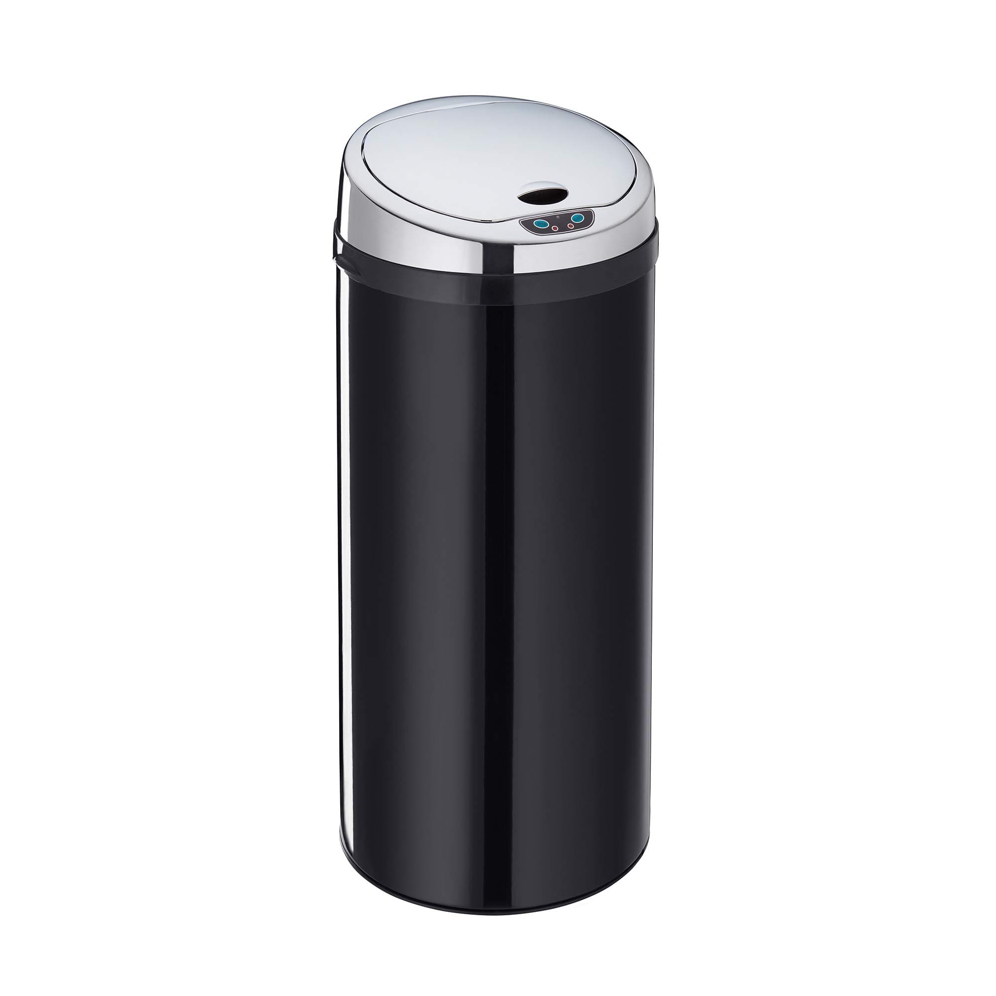 Cooks Professional Automatic Kitchen Bin Stainless Steel Hands Free Motion Sensor Waste Rubbish Dustbin, 50 Litre (Black)