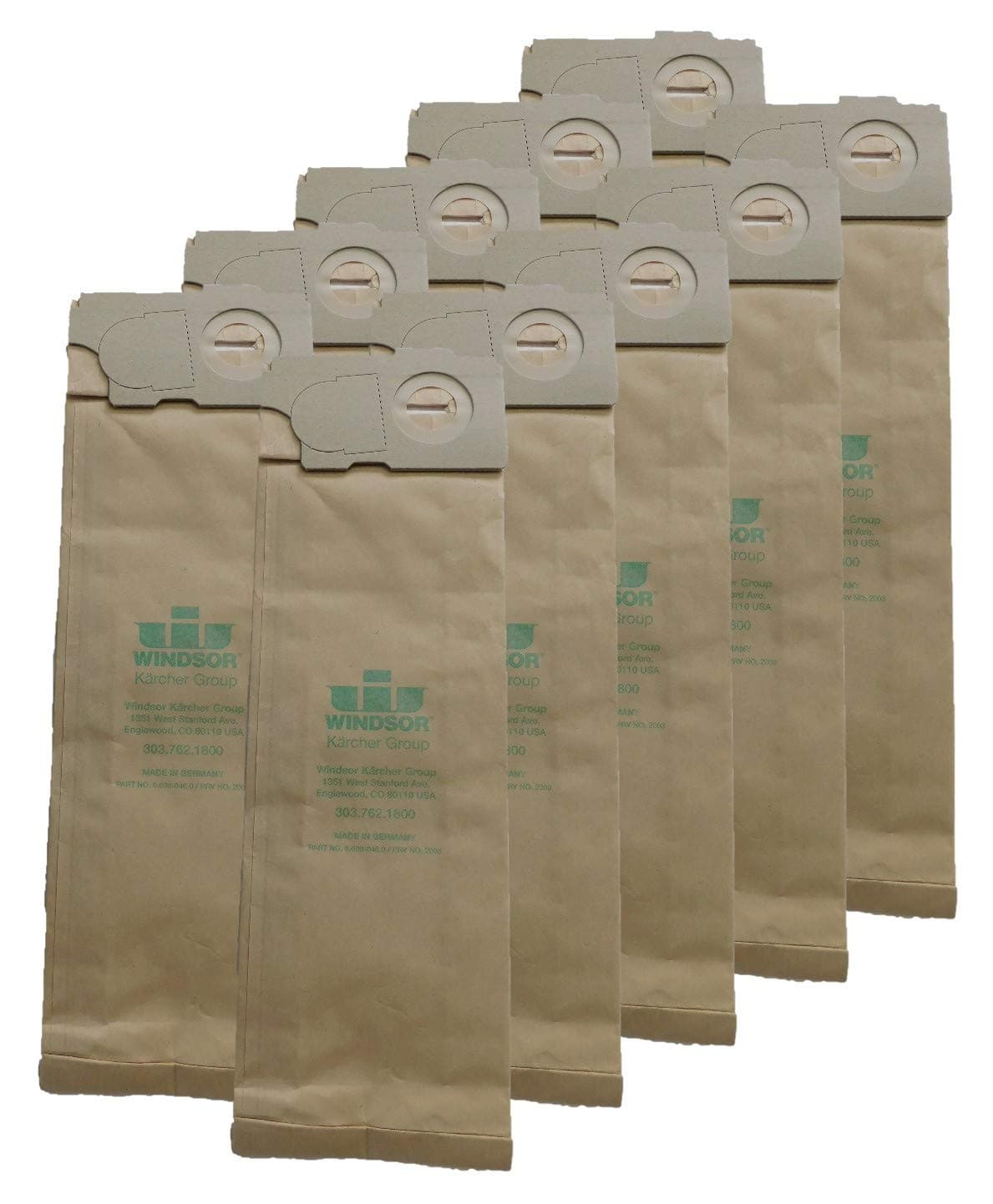 Genuine Windsor Versamatic 2003 Synthetic Filter Bags for Windsor Versamatic Upright Vacuum, 10-Pack