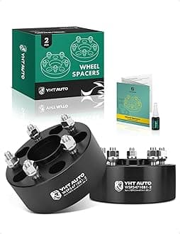 - YHTAUTO 5x4.75 Hub Centric Wheel Spacers 2.5 Inch Compatible with Chevrolet, GMC, Buick, Cadillac, Pontiac Models Tire Spacers w/ M12x1.5 & 12.9 Grade Studs, 70.5mm Hub Bore 5 Lug 2PCS Black