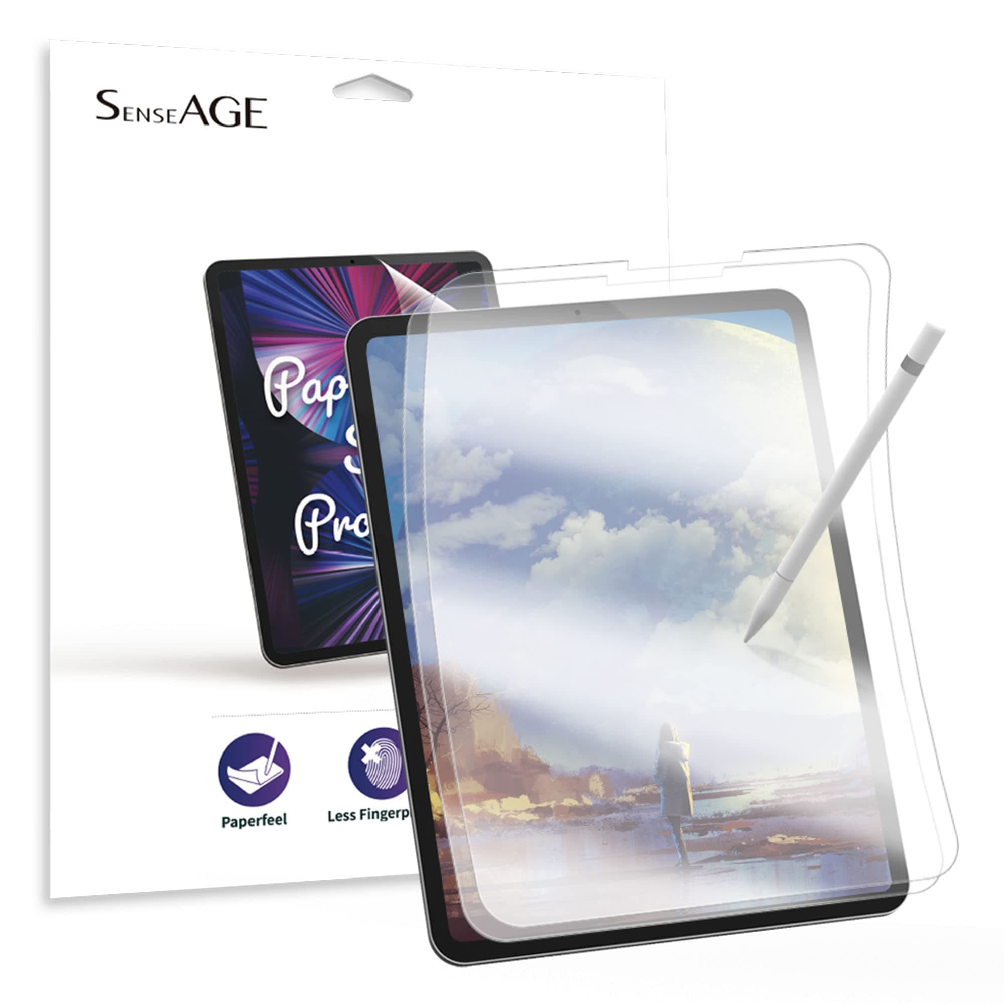 2 Pack Paperfeel Screen Protector For iPad 11 inch, Paperfeel Writing Screen Protector, Anti Glare iPad protector, Compatible with iPad Pro 11 inch (2022/2021/2020/2018), iPad Air 5th/4th