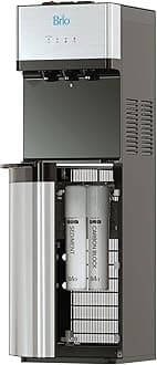 520 UV Self-Cleaning Bottleless Water Cooler Dispenser, UL Certified | Built-in 2 Stage Filtration (2 Free Replacement Filters Included) Reduces PFAS & Microplastics | 3 Temp (Hot Cold, Room)