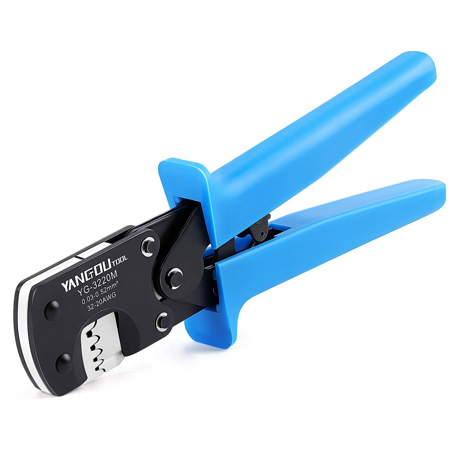 Yangoutool Micro Molex Crimper: 32-20AWG (0.03-0.52mm²), Compatible with Molex, JST, JAE, D-Sub, Precision JST Crimping Tool