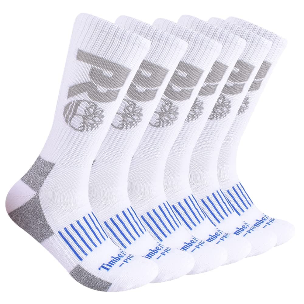 Timberland PRO mens 6-pack Crew Socks