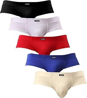 iKingsky Men's Seamless Front Pouch Briefs Sexy Low Rise Men Cotton Underwear