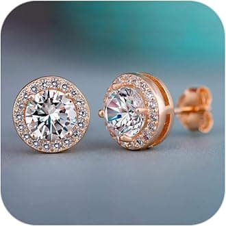 Diamond Earrings for Women 2025 Trendy 925 Silver Hypoallergenic Colorful Earrings Wedding Jewelry Birthday Gifts for Her