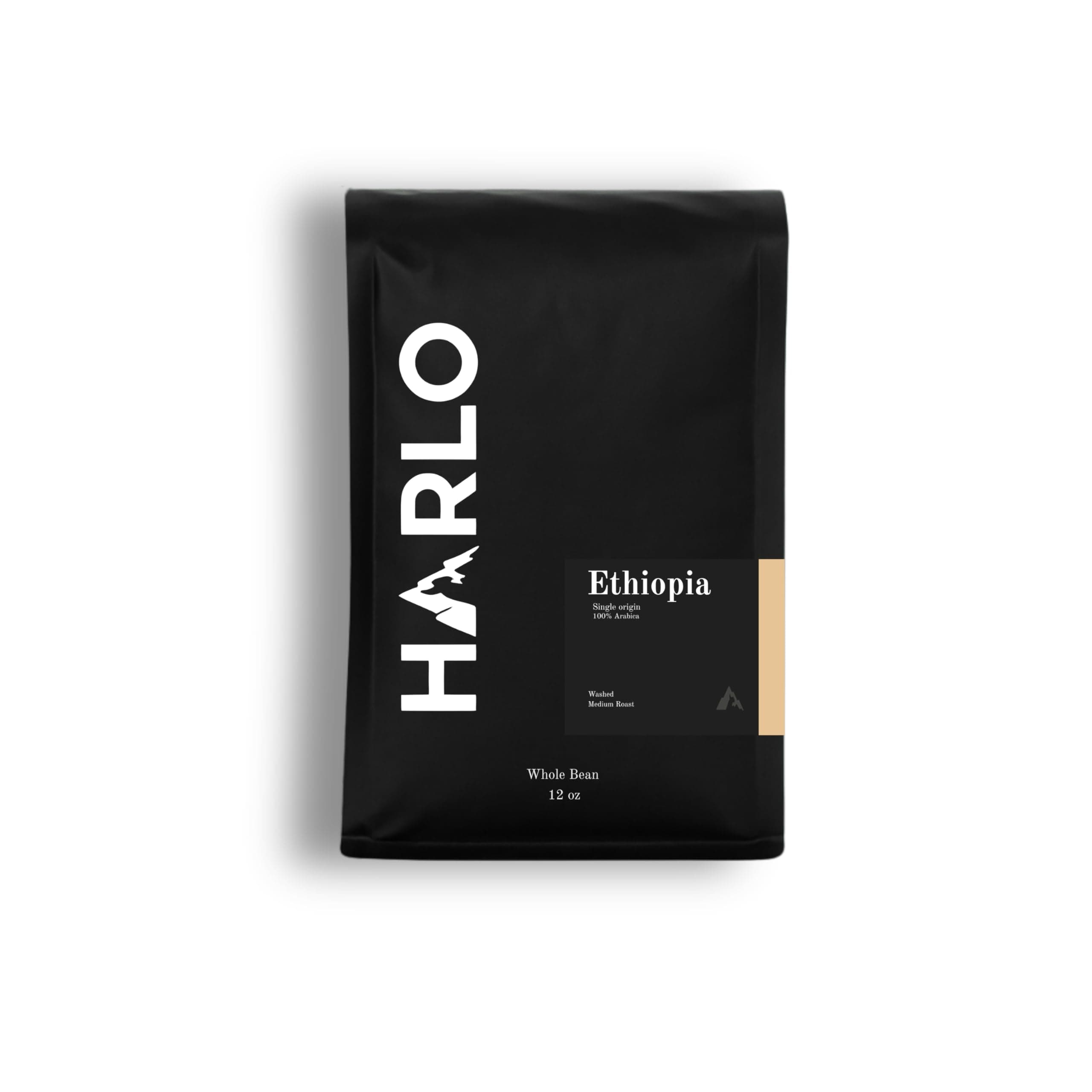 Ethiopia Single Origin Whole Bean Coffee, Medium Roast, Specialty Grade, Freshly Roasted, 12 oz Bag