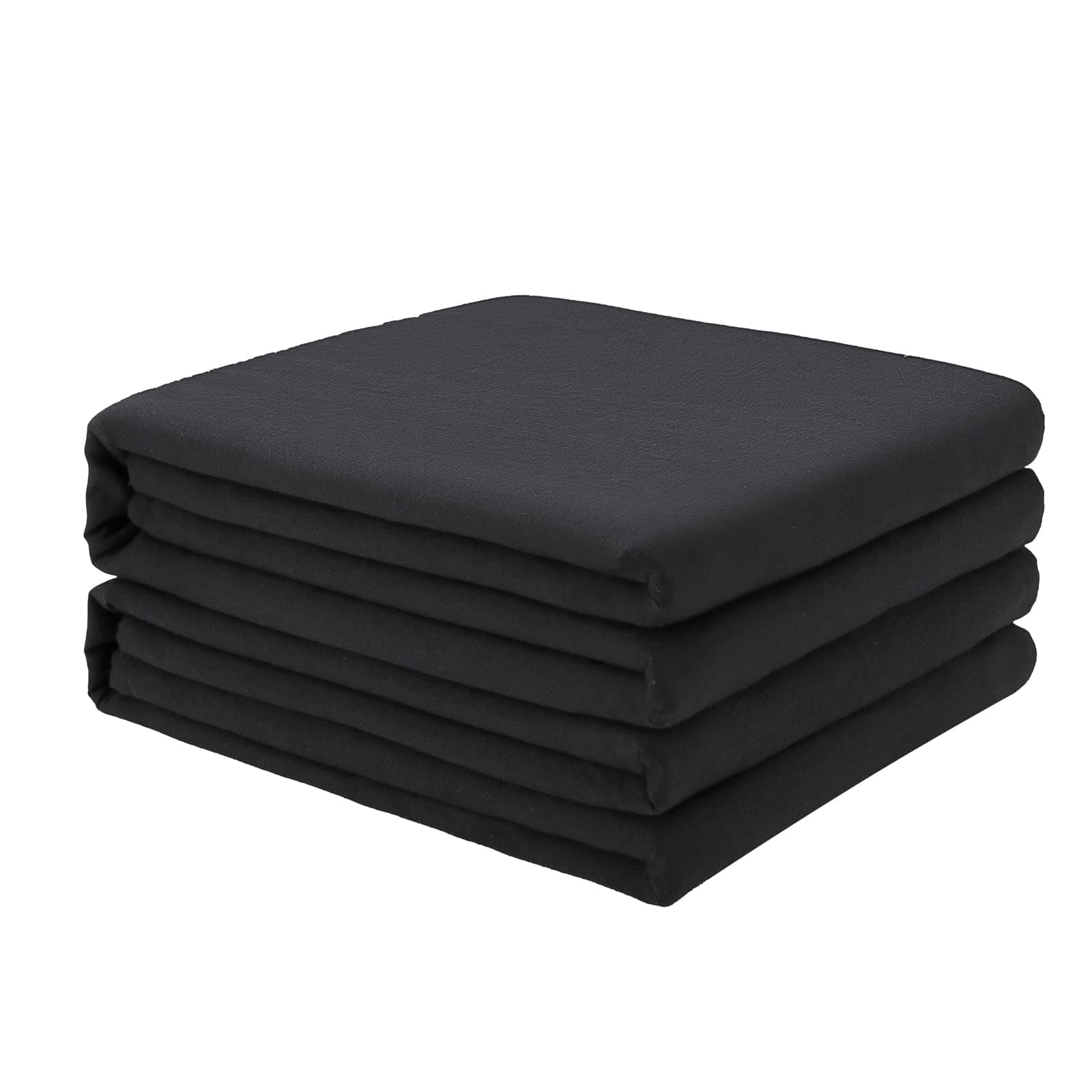FreshCulture King Flat Sheets Only 2 Pack - Hotel Quality Flat Bed Sheets - Brushed Microfiber - Ultra Soft & Breathable - Wrinkle-Free - Easy Care - Flat Sheets Only King Size (Black)