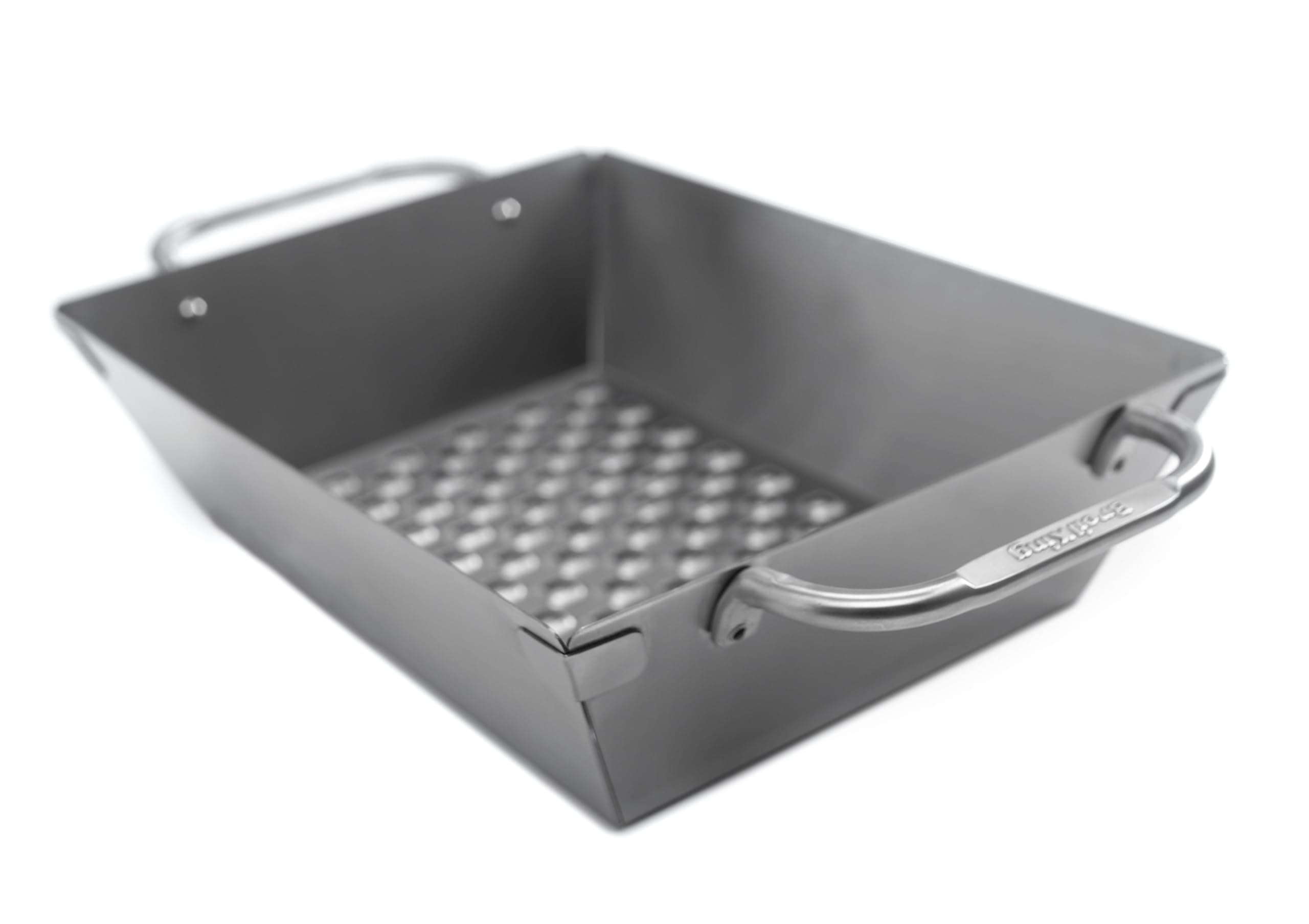 69818 Deep Dish Grill Wok,Silver