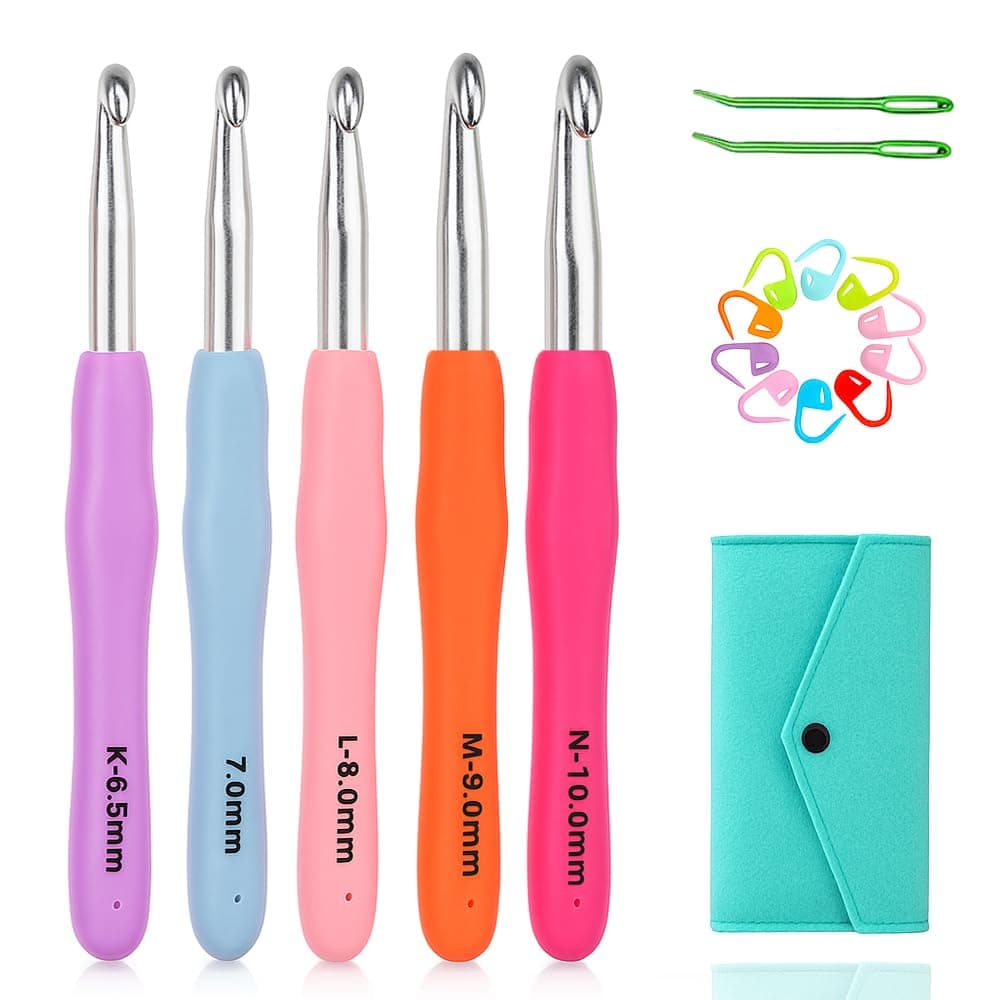 15 Sizes Aluminum Crochet Hooks
