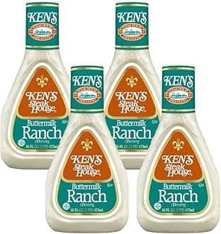 Ken's Steak House Buttermilk Ranch Dressing (16 Fl Oz, Pack of 4)