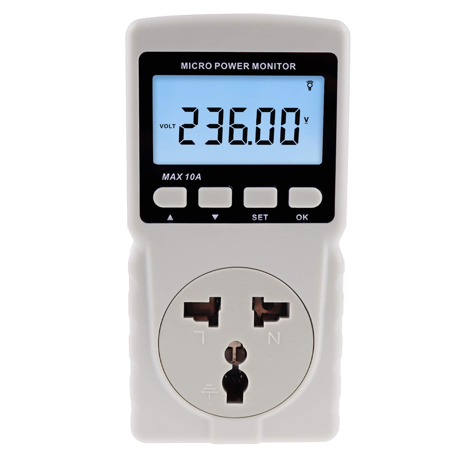Digital Energy Meter Wattmeter Energy Consumption Meter Watt Current Voltage Frequency Electricity Use Monitor Connect Socket Project