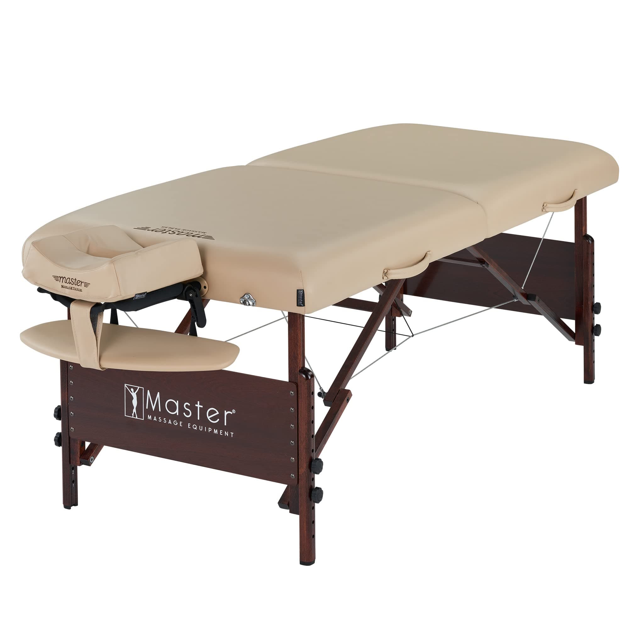 Master Massage Del Ray Professional Portable Massage Table 7.6cm Thick Foam Therapy Table Foldable Massage Couch Lash, Tattoo Bed Package SPA Salon Facial Beauty Couch Sand 76cm