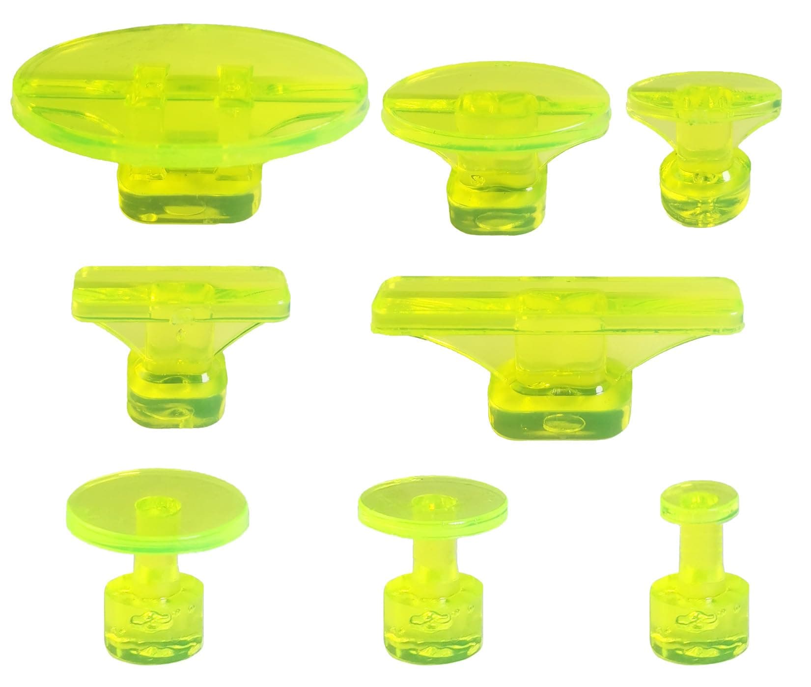 Dent Puller Tabs, 8Pcs Car Body Dent Removal Pulling Tabs,Paintless Dent Repair Tool, Ice Suction Cup Glue Tabs for Automobile Dent Repair Hail Damage Removal Tools(Yellow)