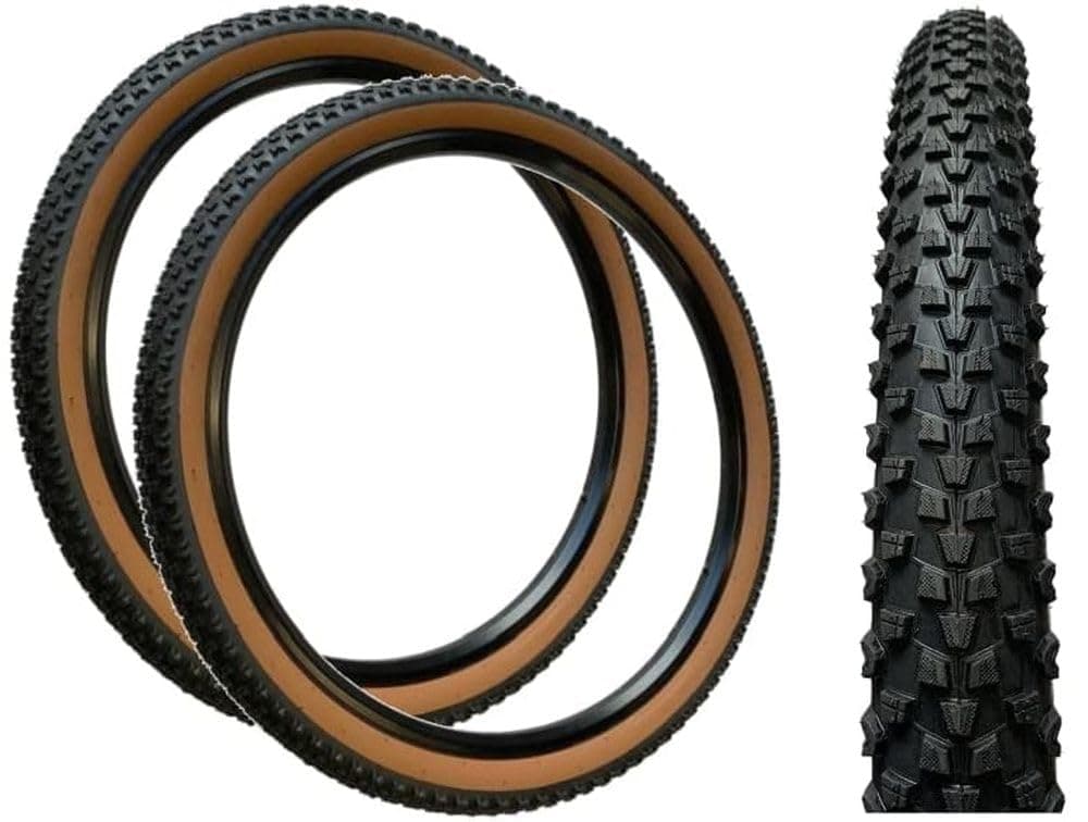 Baldys 26 x 2.10 Mountain Bike Tyres BROWN WALL (PACK OF 2)