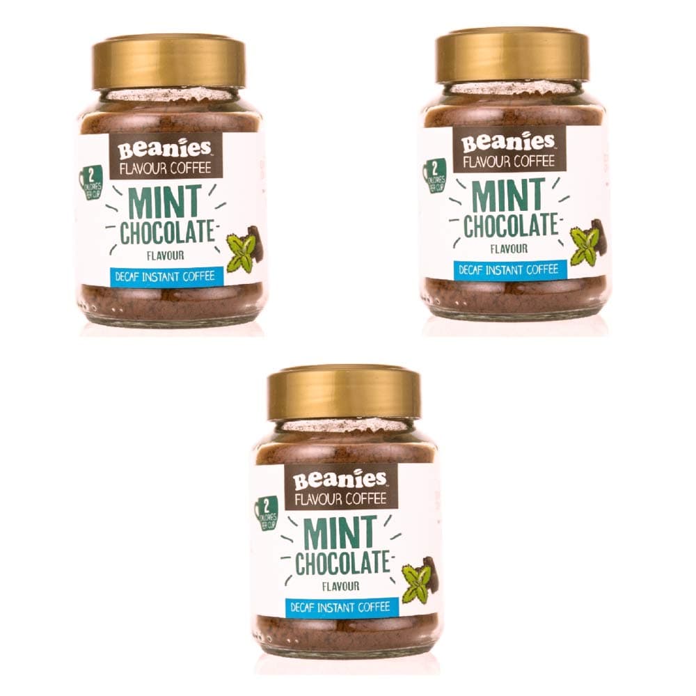 Beanies Decaf Mint Chocolate jar 50g 3 Pack