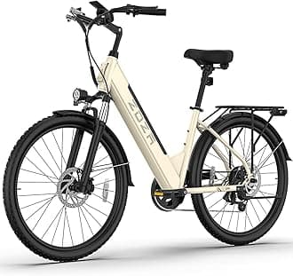 Electric Bike for Adults 26'', 1200W Peak Motor, 65 Miles Max Range E Bike for Adults with 7-Speed, 48V Removable Battery, Front Suspension, Adult Electric Bicycle for Commute Beach Snow