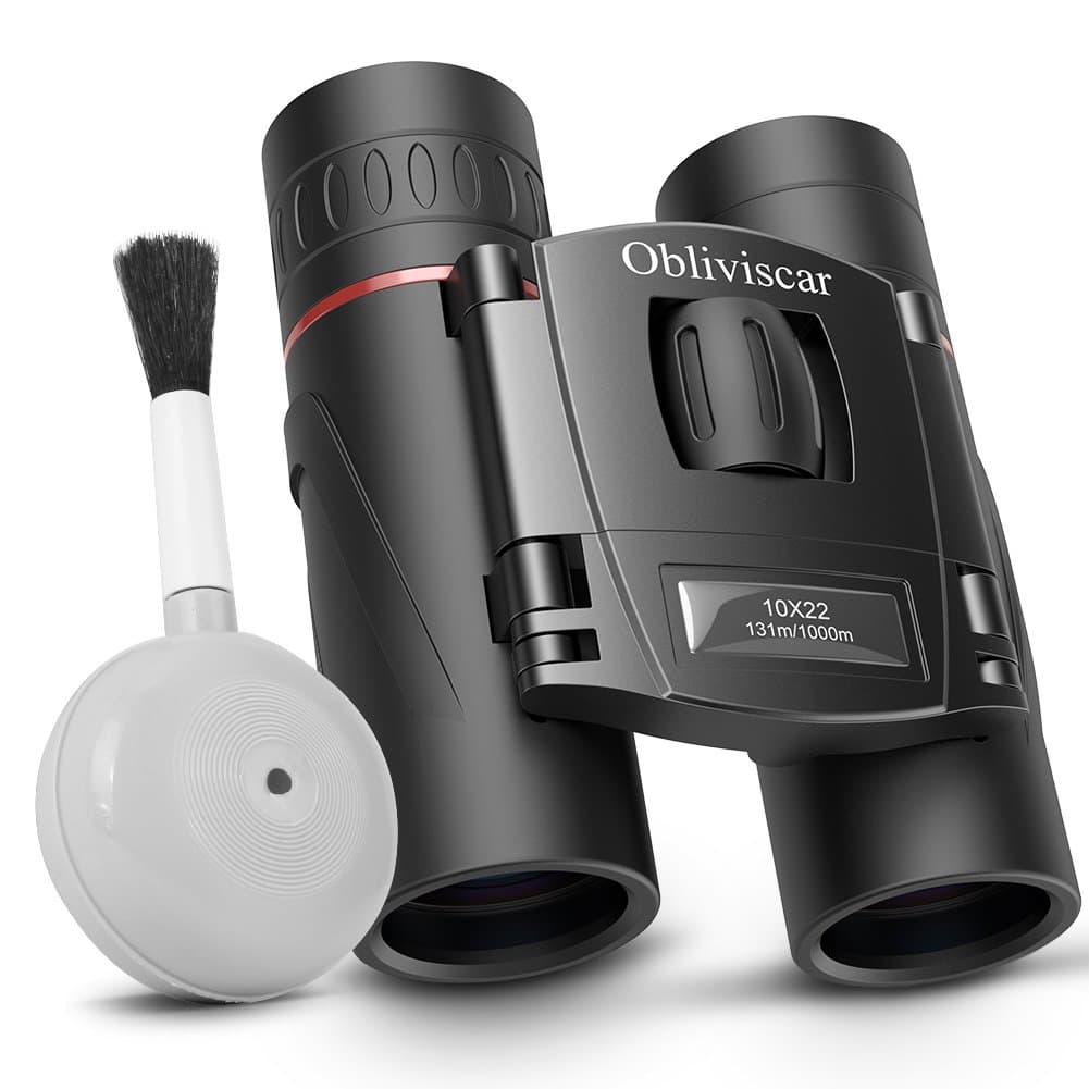 Compact Binoculars for Adults, Small Lightweight Folding HD Binocular for Bird Watching Theater Opera Traveling, Professional 10X22 Mini Binoculars Easy Focus for Adults and Kids.