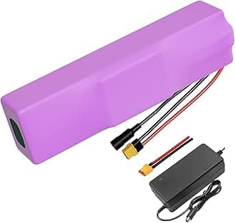 With Charger 7Ah 10S2P 36V Battery E-Bike Electric Bicycle Li-Ion Adjustable 215 x 70 x 50 mm Battery
