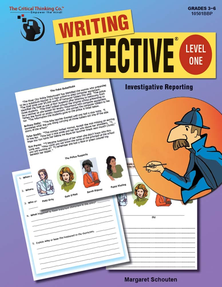 Writing Detective Level 1 Workbook - Investigative Reporting (Grades 3-6)