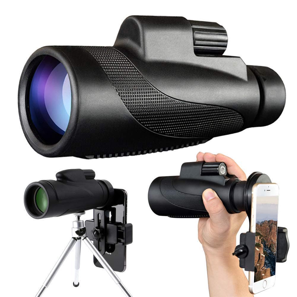 Monocular Telescope, 40x60 High Powered Monocular with Smartphone Adapter