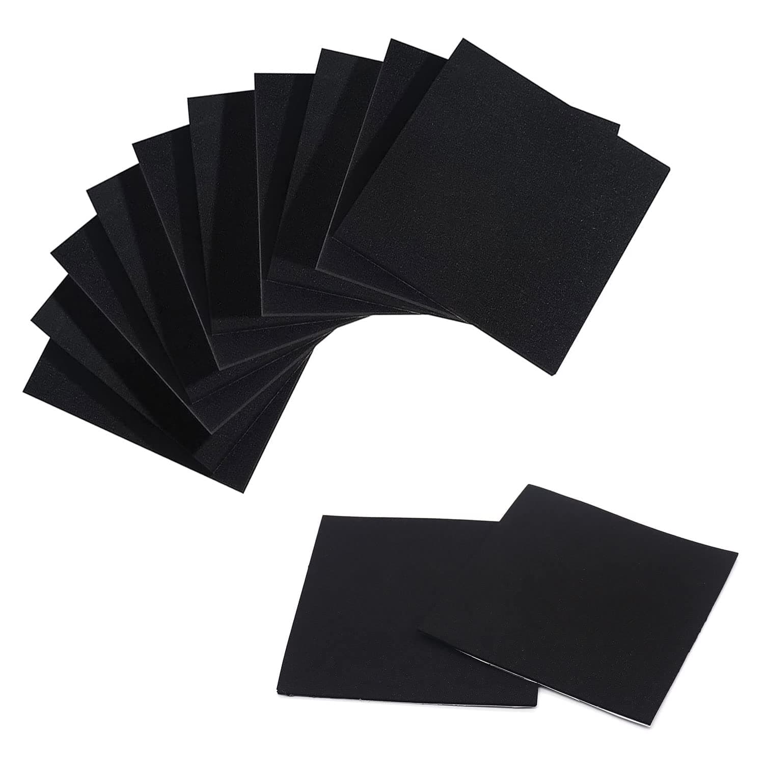 Foam Padding Sheets with Adhesive Backing - Self Stick Neoprene Insulation Foam,22PCS 1/16 Inch Thick X 4 Inch Long X 4 Inch Wide - Closed Cell Foam Sheet Square Pad