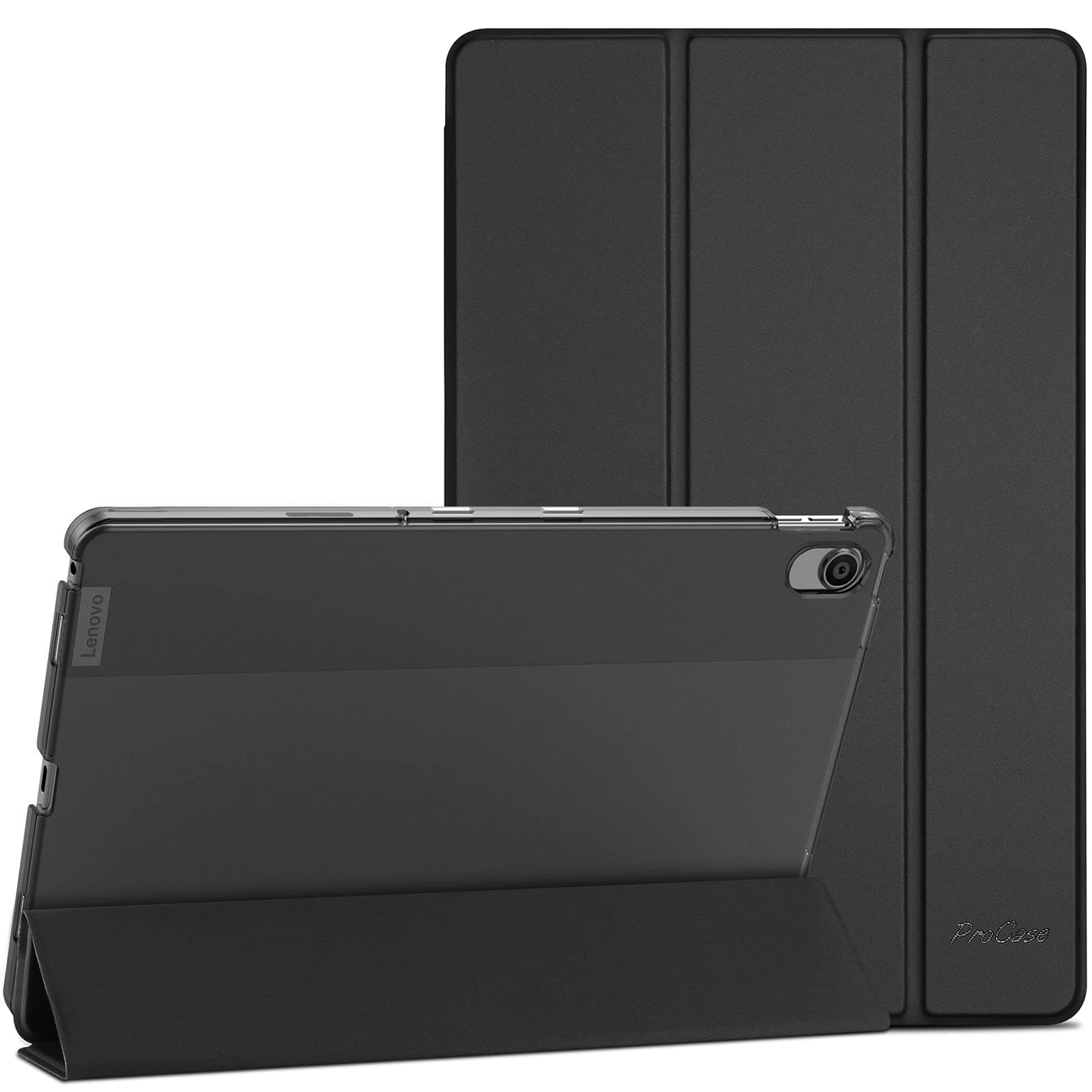 Case for Lenovo Tab M10 Plus 3rd Gen Case 10.6 Inch 2022(TB125FU/TB128FU/TB128XU), Slim Stand Hard Back Shell Protective Smart Cover Case for Lenovo Tab M10 Plus 10.6" 2022 Release -Black