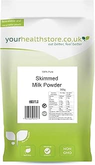 100% Pure Skimmed Milk Powder 300g, Made in Britain with British Milk, Low in Fat, No Additives, No Soy Lecithin, No Bovaer, Vegetarian, (Recyclable Pouch)