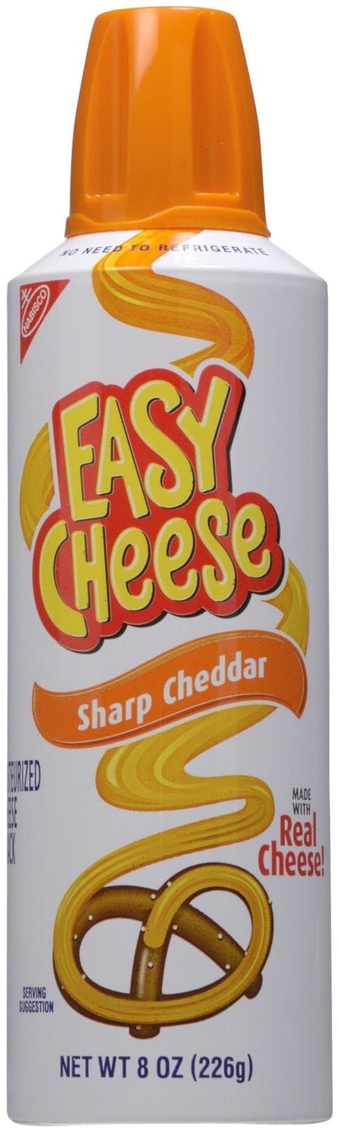 Easy Cheese Cheese Snack Sauce - Sharp Cheddar - 8.00 Ounces
