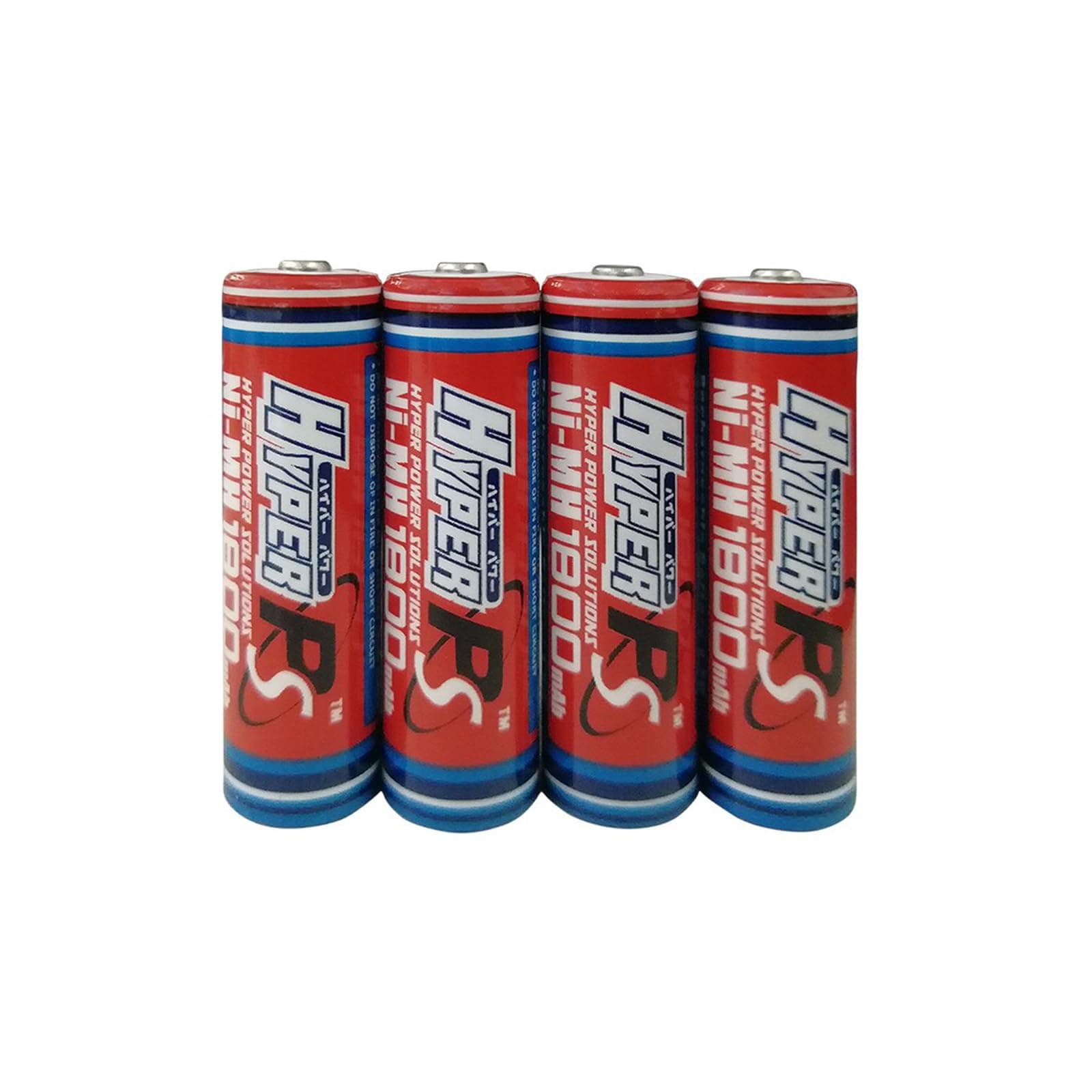 HYPERPS 4 Pack 1.2V AA 1800mAh Ni-MH Rechargeable Battery for High-Drain Devices, Quick Charge