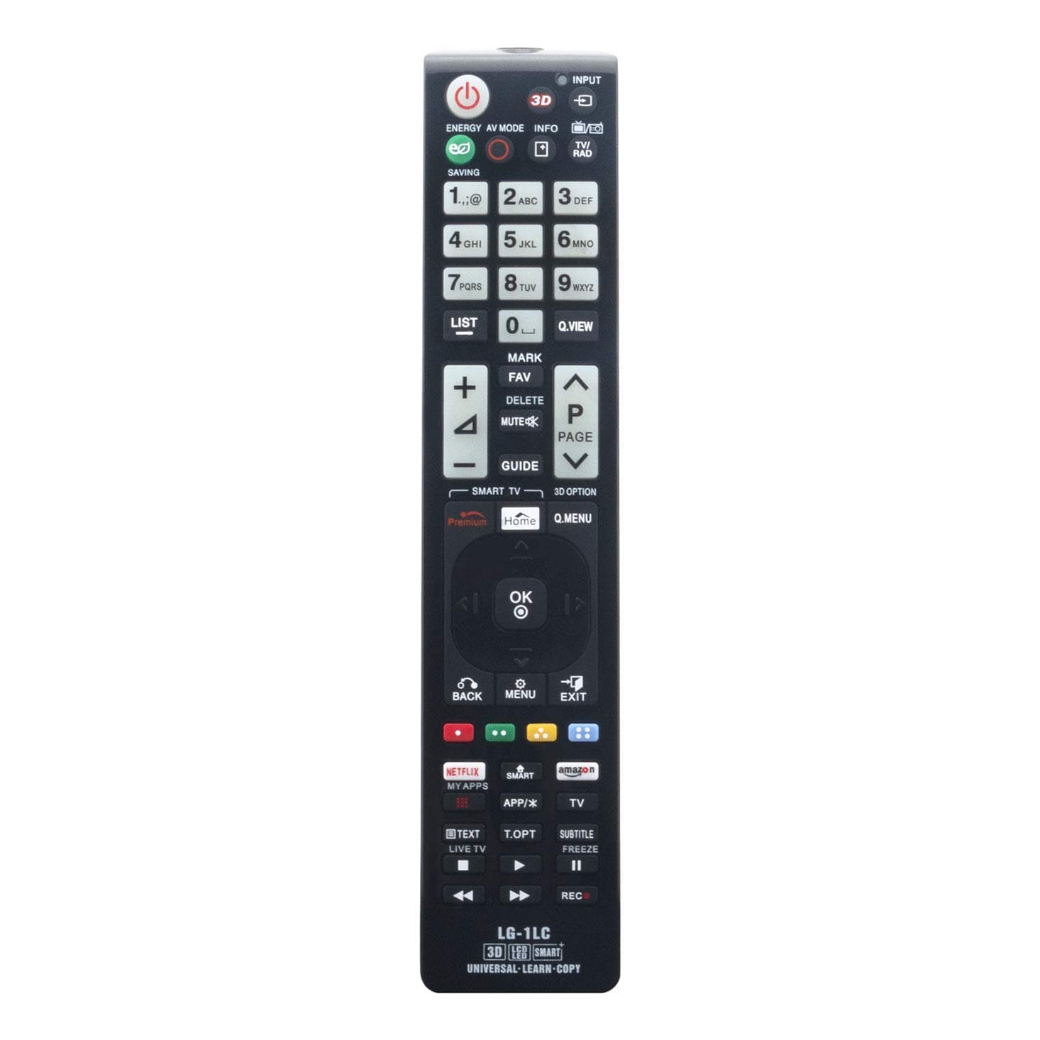 VINABTY LG-1LC Remote Control for LG LCD LED OLED Smart 4K TV 6710900010AVE/F 6710900010G/J/S 6710900011W 6710T00008B/C/G 6710T00017MQN 6710T00017B/H