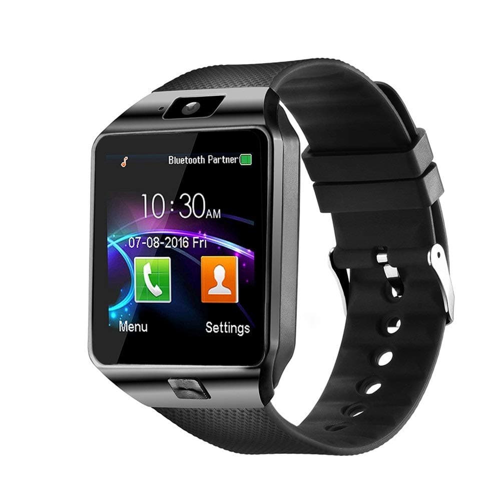 WJPILIS Smart Watch DZ09 Touchscreen Bluetooth Smartwatch (Black)