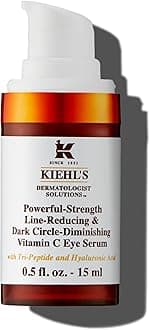 Kiehl's Dermatologist Solutions Powerful Strength, Line Reduction & Dark Circle Reduction, Vitamin C Iserum, 15ml/0.5oz
