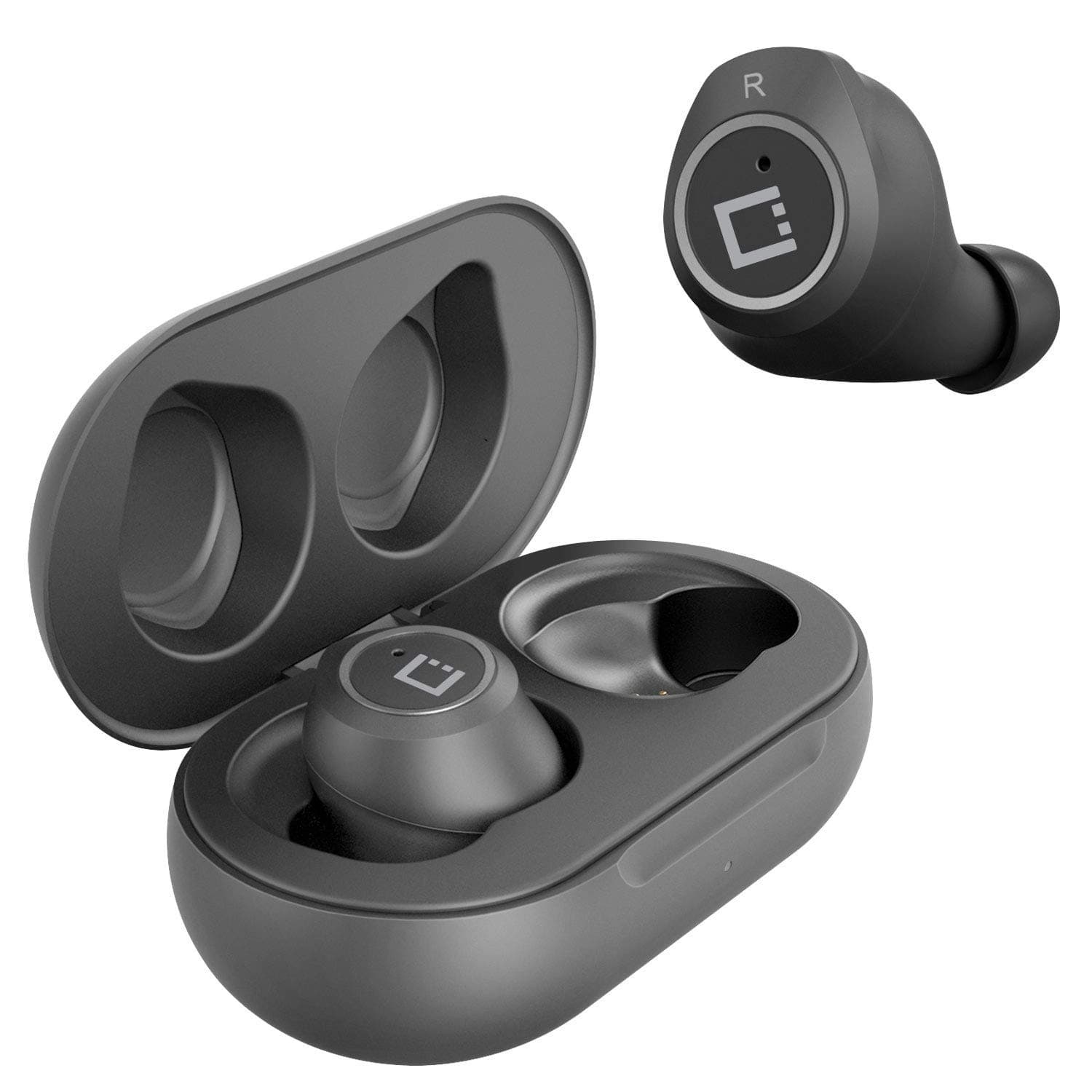 Wireless V5 Bluetooth Earbuds for Samsung I9150 with Charging case for in Ear Headphones. (V5.0 Black)