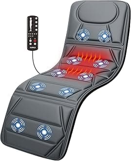CuPiLo Full Body Massage Mat, Massage Pad with 10 Vibrating Motors for Pain Relief, Back Massager with Heat, Full Body Massage for Back, Lumbar,Leg, Gifts for Men Women, Long 67"
