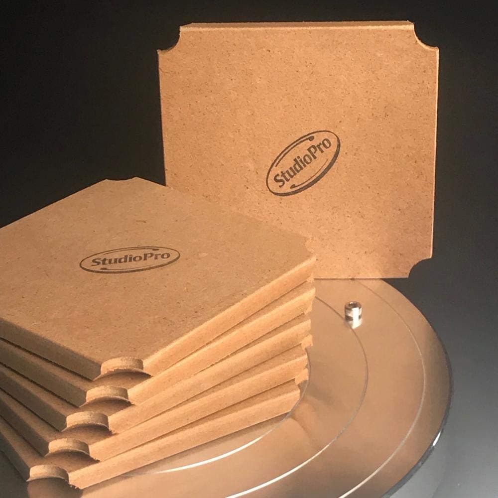 WonderBat Square Bats with Adapter for Pottery Wheels, Set of 6