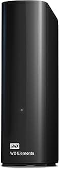 WD 24TB Elements External Desktop Hard Drive, USB 3.1 Gen 1, Fast transfer rates, Easy add on storage for all your pictures, videos, music and documents, Black